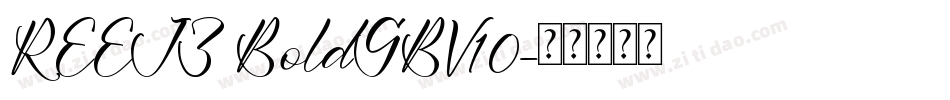 REEJZ BoldGBV10字体转换